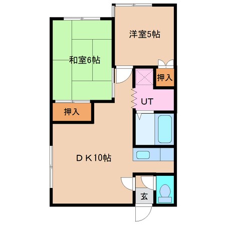 岩見沢駅 徒歩20分 2階の物件間取画像